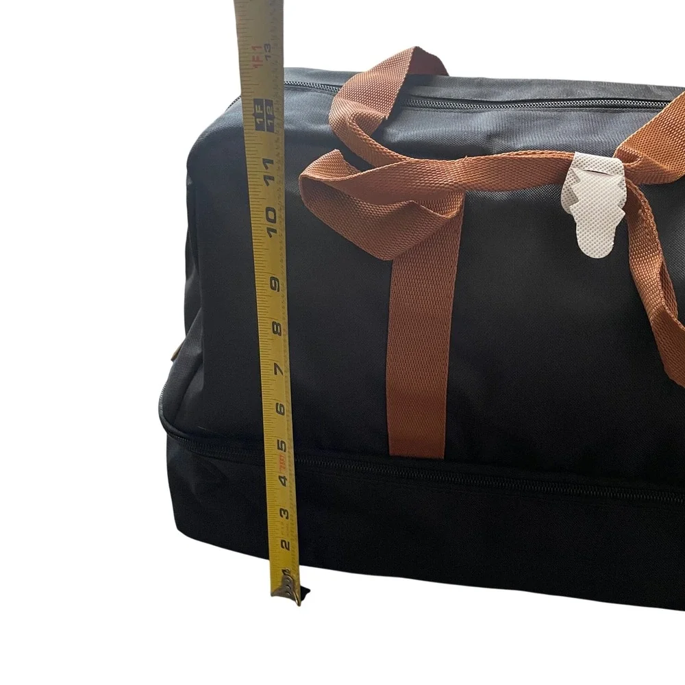 DSW Black and Brown‎ Weekender Bag with Shoe Compartment